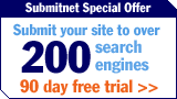 Submit your site to over 200 search engines - 90 day free trial